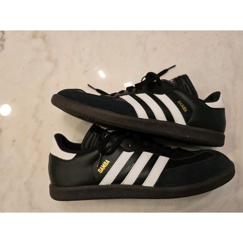 Adidas Samba Classic Mens Size 11.5 Black And White Leather